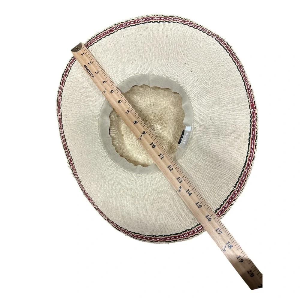 Roxy Under The Coconuts‎ Straw Sun Hat Cruise Resort Beach Travel Wear Small/Med